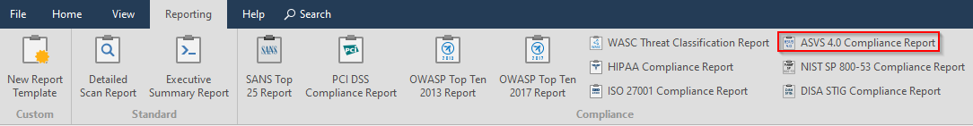 Invicti Standard Ribbon