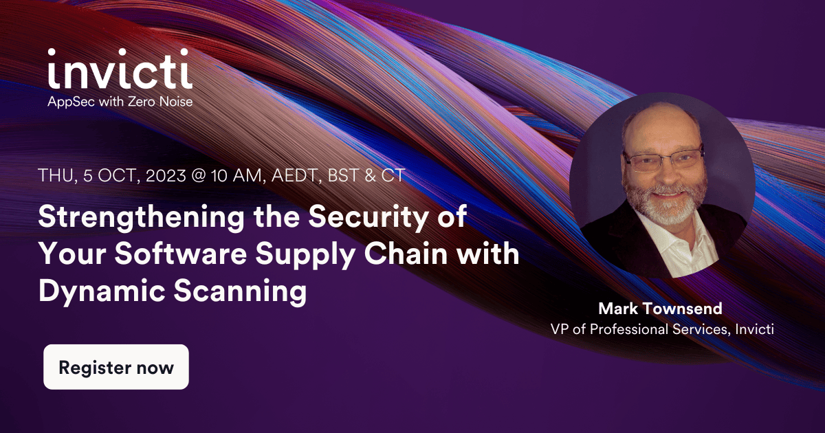 Strengthening the Security of Your Software Supply Chain with Dynamic Scanning