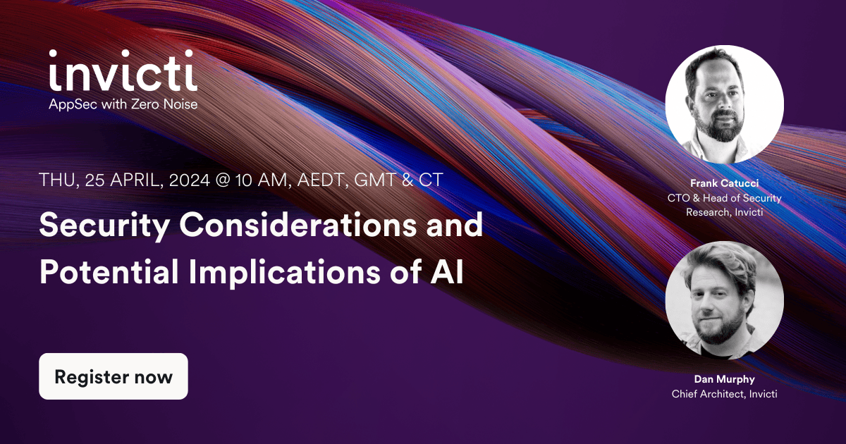 Security Considerations and Potential Implications of AI